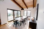 Dining room opens to a spacious covered deck